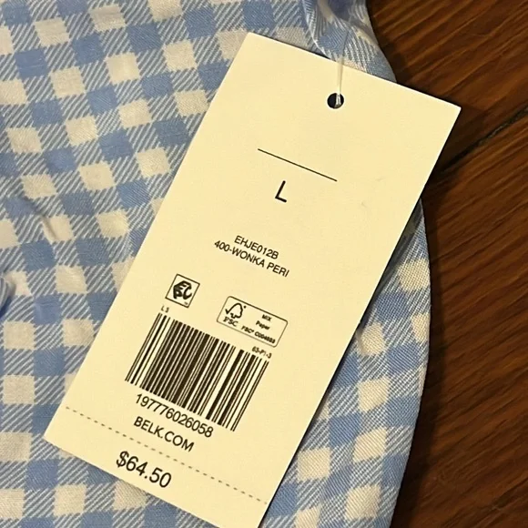 Crown & Ivy Light Blue Gingham Pajama Set - Picture 6 of 14